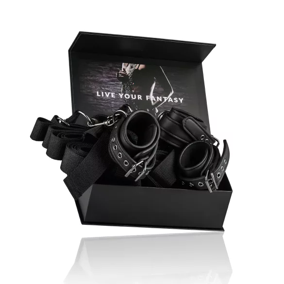 Easytoys - kit de fixation au lit - noir