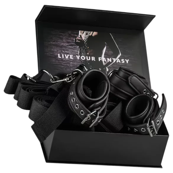 EasyToys - Kit d’attaches pour lit (noir)