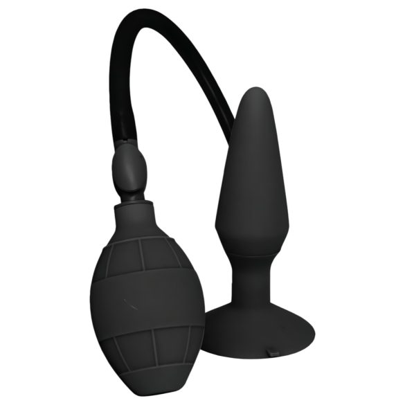 MenzStuff - plug anal gonflable - grande taille - silicone noir