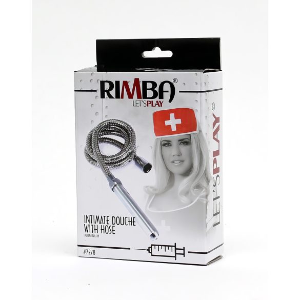 Rimba - douche intime anale aluminium avec tuyau - argent