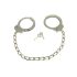 Rimba - longues chaînes, menottes chevilles en acier (argent) - 2 pcs