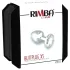 Rimba XS - plug anal métallique avec pierre transparente (argent)