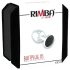 Rimba XS - Plug anal en métal avec pierre noire (argenté)