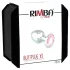 Rimba XS - plug anal en métal avec pierre rose (argent)