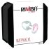 Rimba XS - plug anal argent, pierre rose