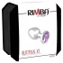 Rimba XS - plug anal en métal avec pierre violette (argent)