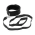 Rimba Soft - collier et laisse doux - simili cuir noir