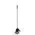 Rimba - cravache en silicone avec main - 40cm (noir)