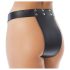 Rimba - Ceinture de chasteté ouverte en cuir (noir) - M/L