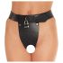 Rimba - Ceinture de chasteté ouverte en cuir (noir) - M/L