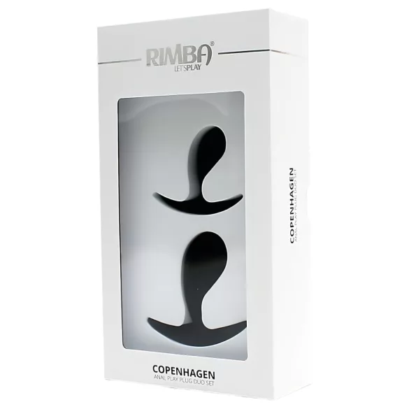 Rimba Copenhagen - kit de plugs anaux (noir, 2 pcs)