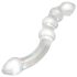 Rimba Xena - Double Godemichet en Verre (Transparent)