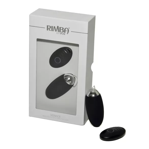 Rimba Venice - œuf vibrant télécommandé rechargeable - noir