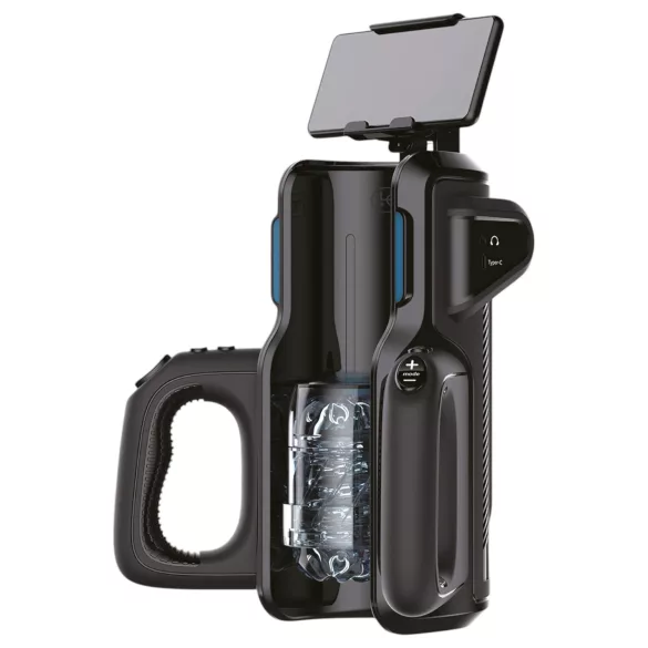 LETEN SM 500 - masturbateur automatique va-et-vient support téléphone noir