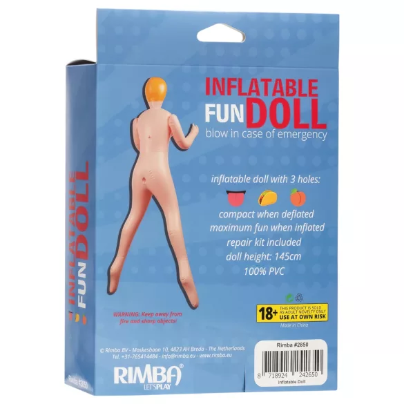 Inflatable Fun - poupée gonflable réaliste - taille adulte