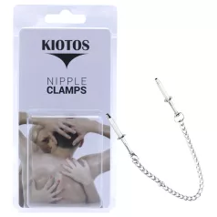 Kiotos - pince-tétons en acier inoxydable (argent)