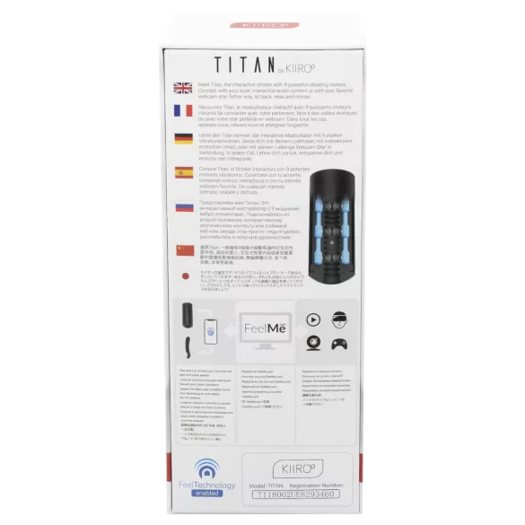 Kiiroo Titan - masturbateur interactif pour homme - noir