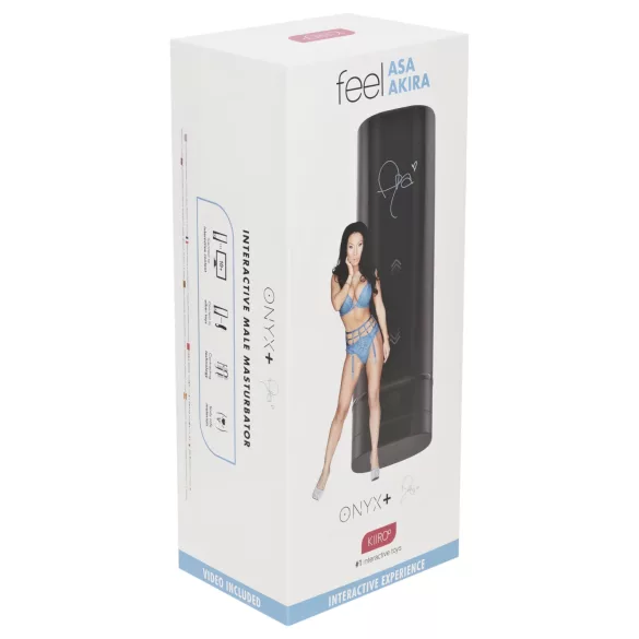 Kiiroo Onyx+ Asa Akira Experience - masturbateur interactif homme - noir