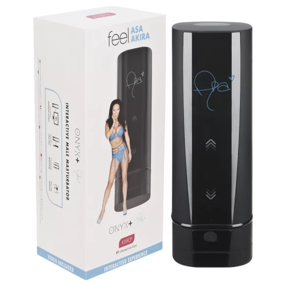 Kiiroo Onyx+ Asa Akira Experience - masturbateur interactif homme - noir