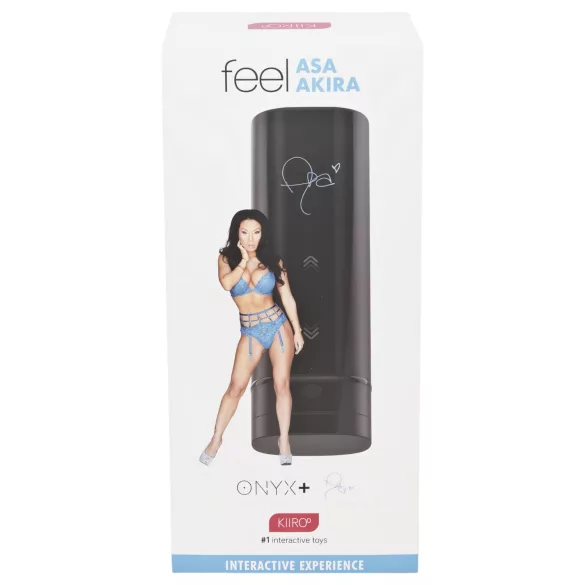 Kiiroo Onyx+ Asa Akira Experience - masturbateur interactif homme - noir