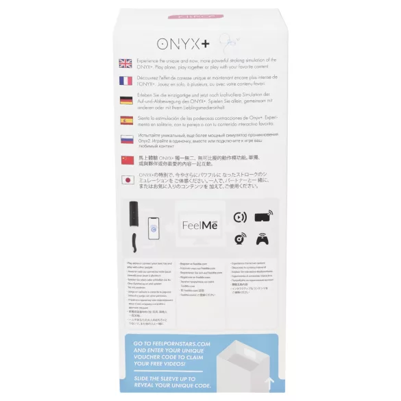 Kiiroo Onyx+ Asa Akira Experience - masturbateur interactif homme - noir
