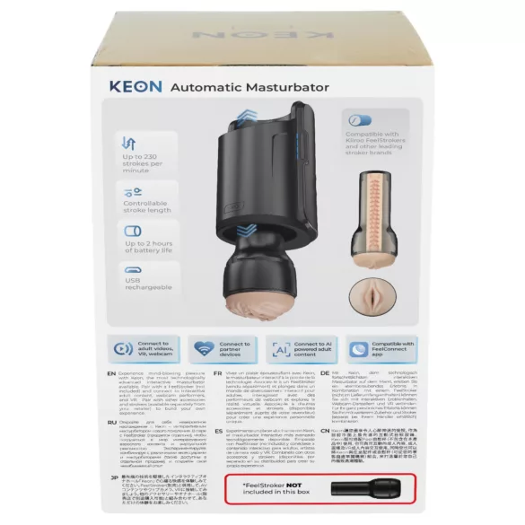 Kiiroo Keon - masturbateur automatique connecté WiFi - accessoire noir