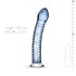 Gildo Verre No. 5 - dildo spirale transparent-bleu