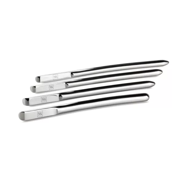 SINNER 174 - set de sondes urinaires courbées - acier inoxydable - 14 pièces