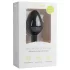 Easytoys Diamond - plug anal avec pierre blanche - taille moyenne - noir