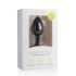 Easytoys Diamond - plug anal noir petit avec pierres blanches