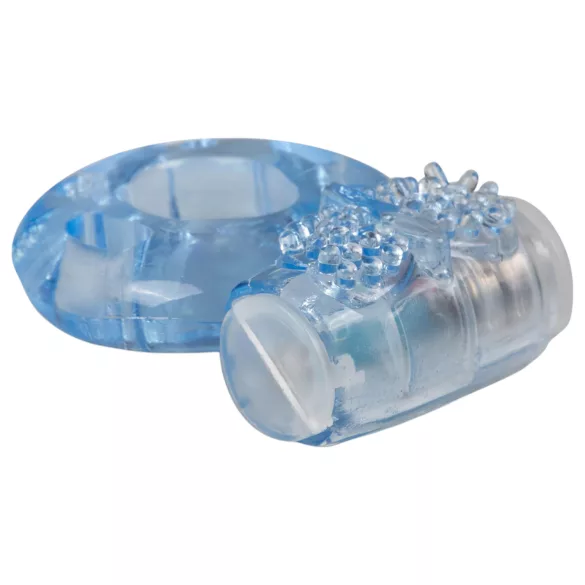 Easytoys - anneau pénis vibrant jetable - silicone bleu