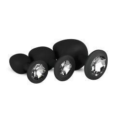 Easytoys Diamond - Ensemble plugs anaux (noir)