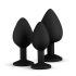 Easytoys Diamond - Ensemble plugs anaux (noir)