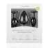 Easytoys - set de plugs anaux - strass - silicone noir