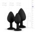 Easytoys Diamond - Ensemble plugs anaux (noir)