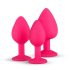 Easytoys Diamond - Coffret de plugs anaux (rose)