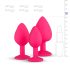 Easytoys Diamond - Coffret de plugs anaux (rose)