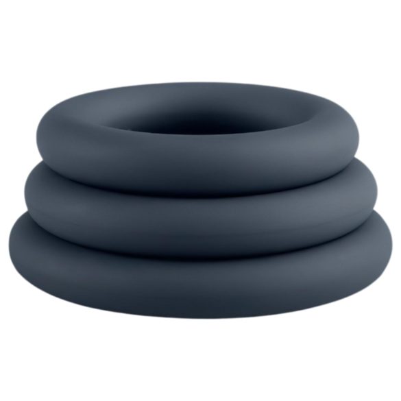 Boners - set anneaux péniens - 3 pièces - silicone gris