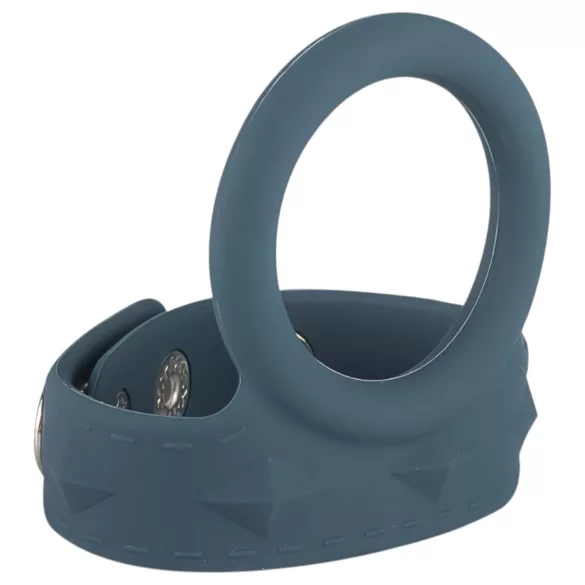 Boners - anneau pénis et testicules 2 en 1 - silicone gris