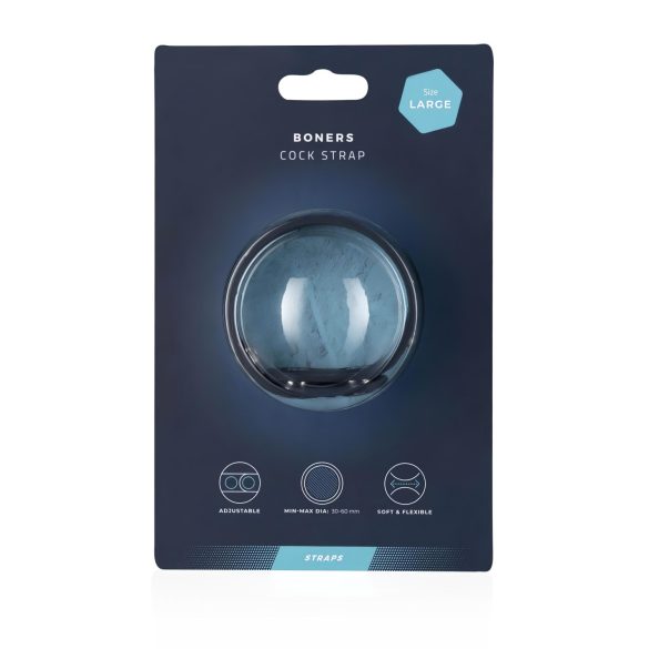 Boners - cockring réglable - silicone gris - taille L