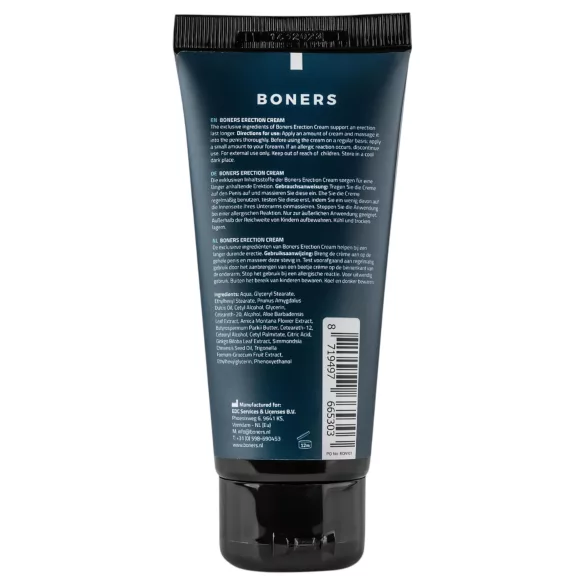 Boners - crème stimulante érection homme - 100ml