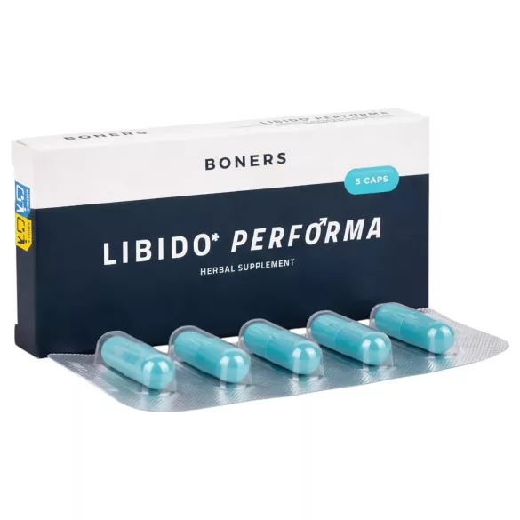 Boners Libido Performa - complément alimentaire en capsules pour hommes (5 pcs)