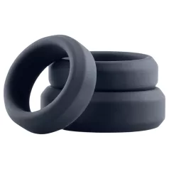Boners - anneaux péniens silicone - set de 3 pièces - gris