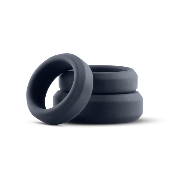 Boners - Set de 3 anneaux pénis en silicone (gris)