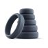 Boners - Set de 6 anneaux pénis silicone - gris