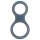 Boners Classic - cockring double pénis et testicules - gris