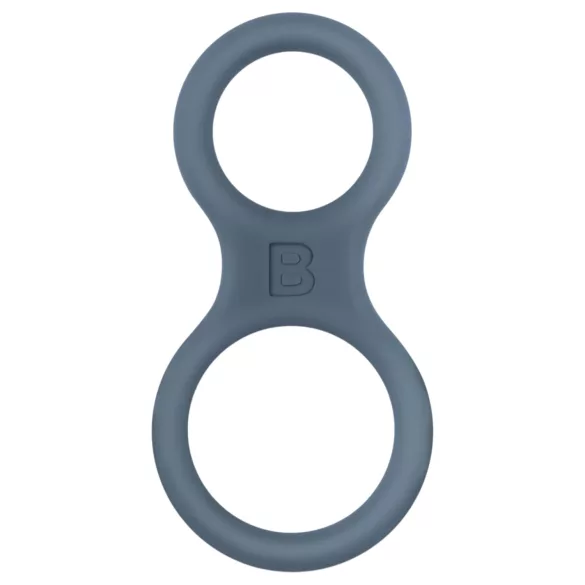 Boners Classic - cockring double pénis et testicules - gris
