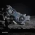 Boners Classic - cockring double pénis et testicules - gris