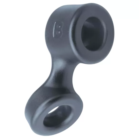 Boners - anneau pénien et tir-testicules - silicone gris