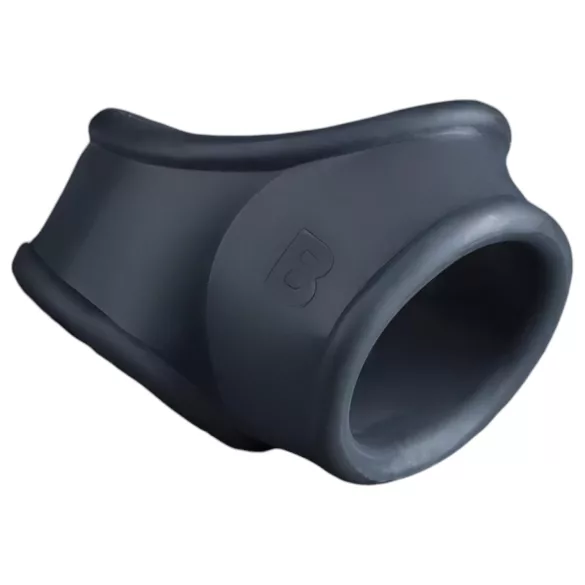 Boners - cockring et anneau pour scrotum - silicone gris